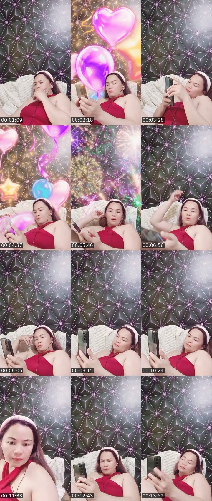 Contact-sheet preview of 🦋 Ms.Ghin ᴺᵉʷ🌟ˢᵀᴬᴿ's MICO Live recording