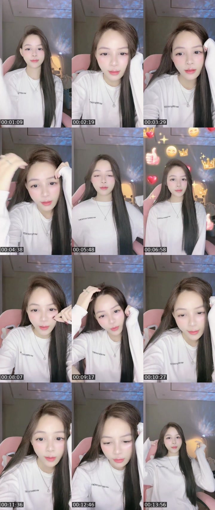Contact-sheet preview of 🐳𝐂𝐡𝐢𝐧ྀི𝐋𝐢𝐮𝐥𝐢𝐮🩵's MICO Live recording