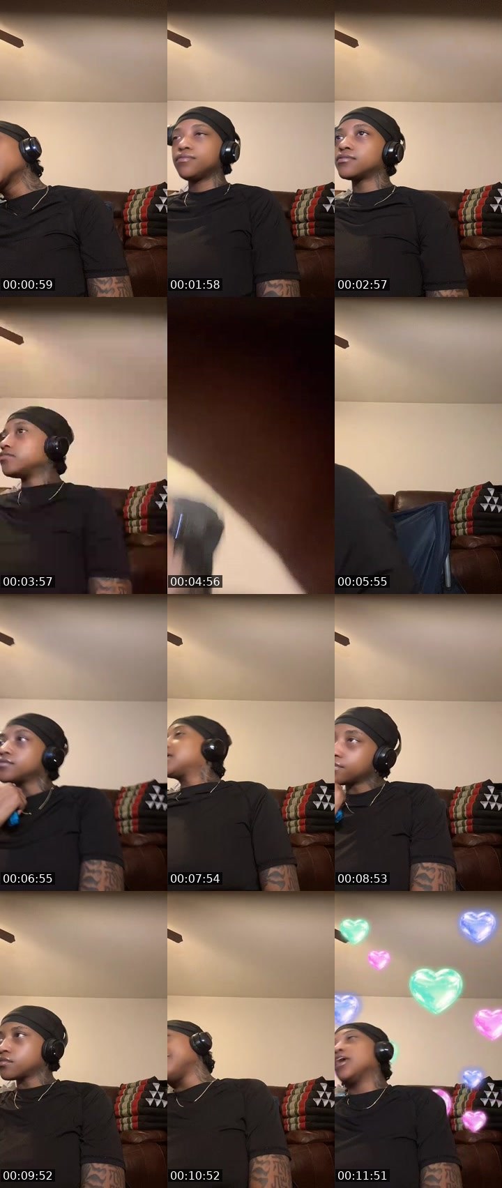 Contact-sheet preview of 𝕾𝖍𝖆-𝕯𝖆𝖞 🙅🏾‍♂️😌's MICO Live recording