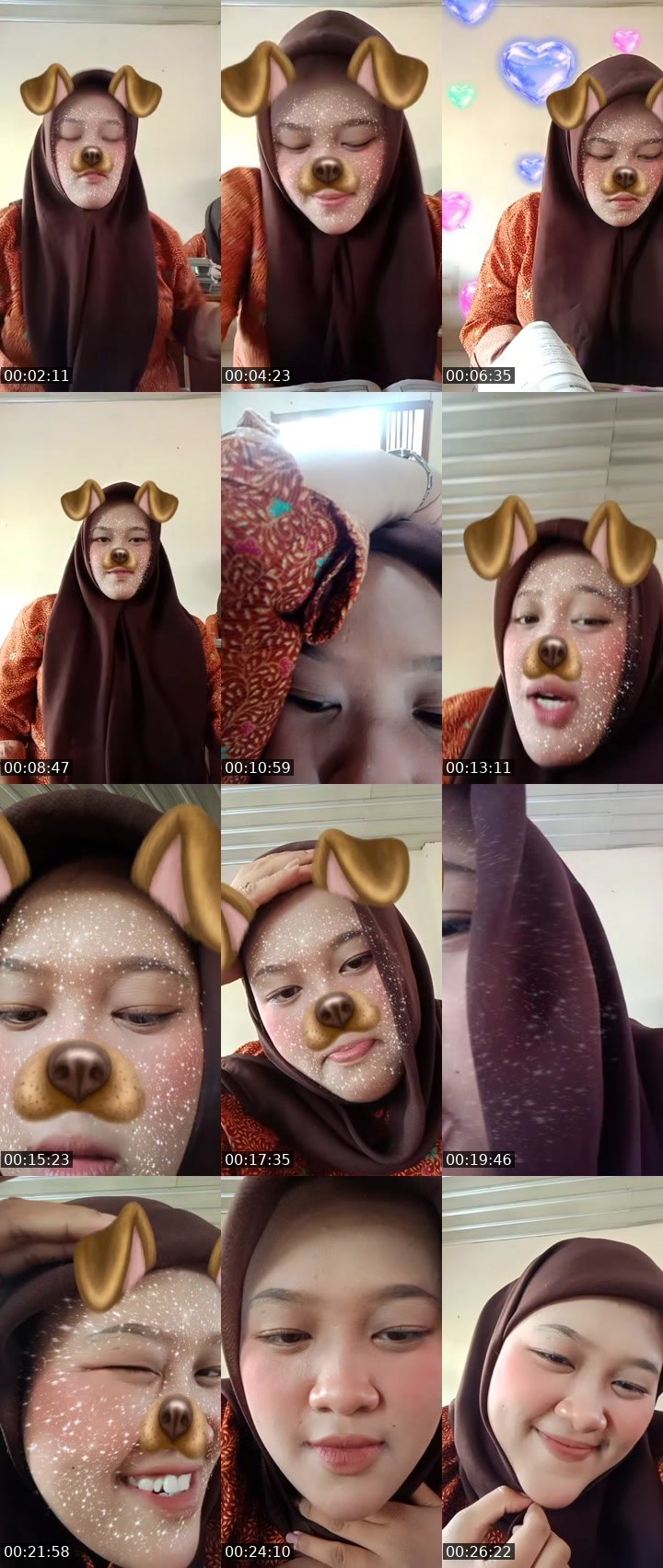 Contact-sheet preview of ☀yiyi (Rsun)☀'s MICO Live recording