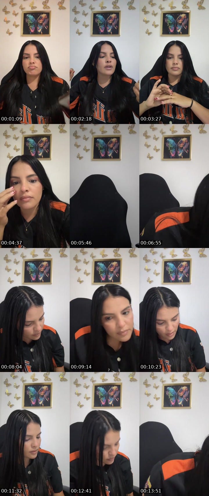 Contact-sheet preview of 🦋 Caro 🇻🇪ᶠ⁵⁰⁴'s MICO Live recording