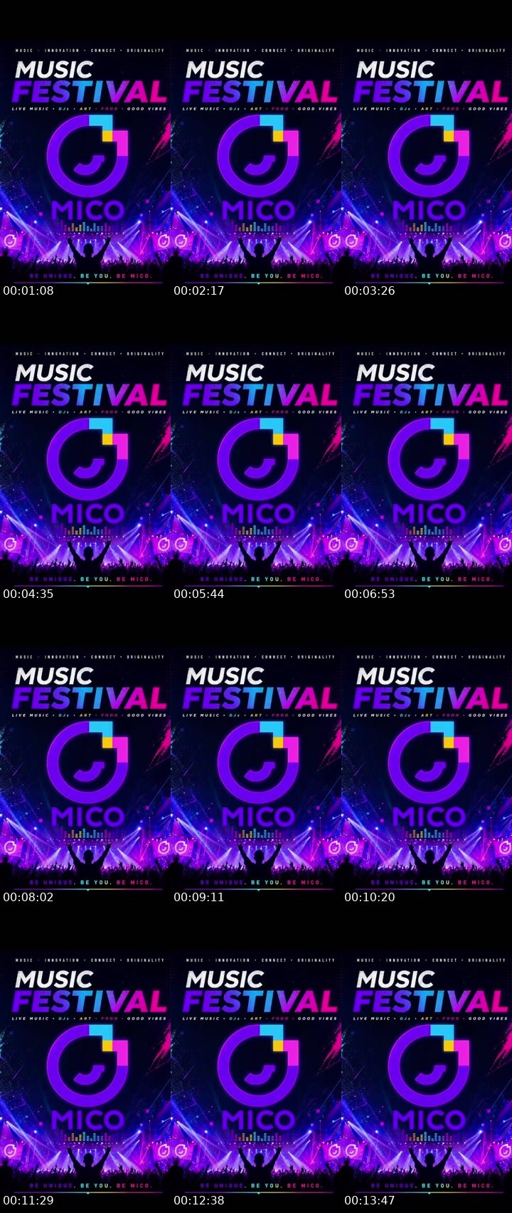 Contact-sheet preview of 嘿嘿's MICO Live recording