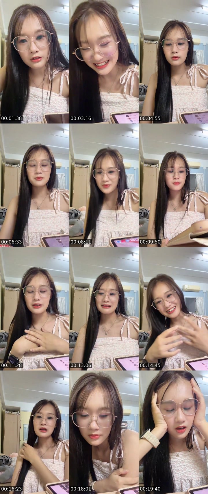 Contact-sheet preview of [🧋] milktea New vj - ชาเชม💓's MICO Live recording