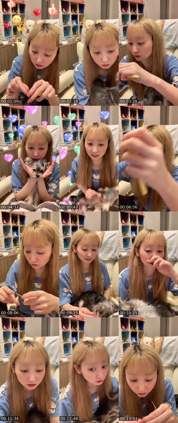 Contact-sheet preview of mim👼🏻🍼(みむ)'s MICO Live recording