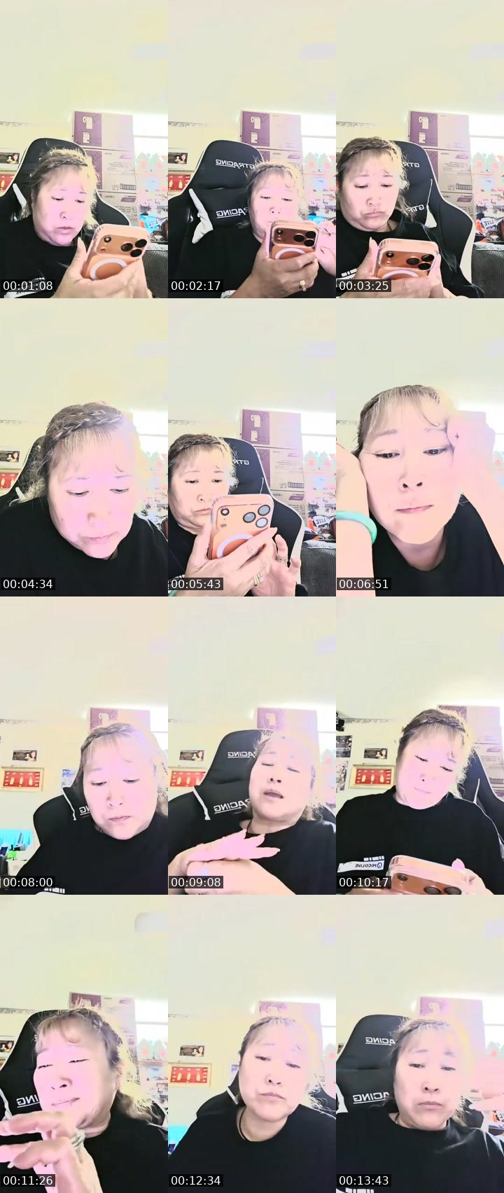 Contact-sheet preview of singer 👩‍🎤Phuong Uyen's MICO Live recording