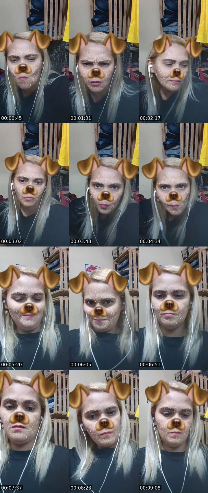 Contact-sheet preview of Eᴬ⃝⃟🧚🏻‍♂️AsdalyPK 11🦅🔱🍒🐉's MICO Live recording