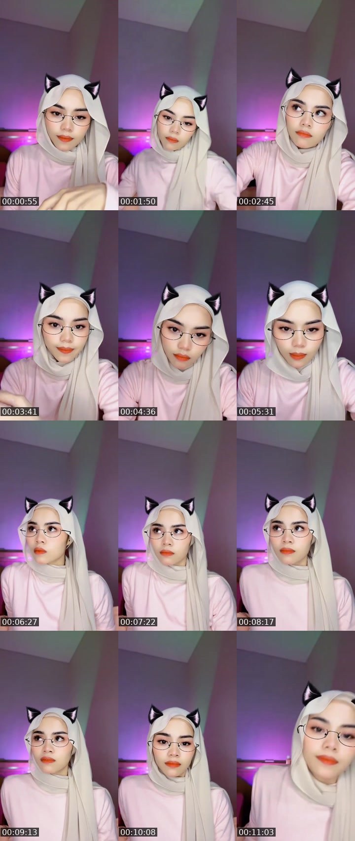 Contact-sheet preview of 🍒Zoraaaᴺᵒᶻᵃ ¹⁹⁺'s MICO Live recording