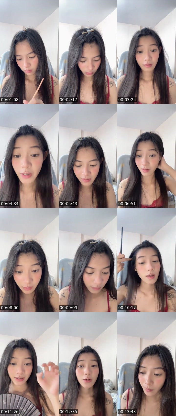 Contact-sheet preview of (Pink🦩) New VJ Yuyee 🦊's MICO Live recording