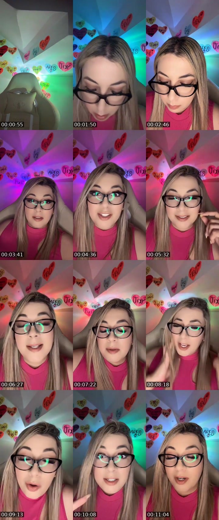 Contact-sheet preview of ᥫ᭡ᴳ𝔾𝕒𝕓𝕓𝕒💄💲ᴿ👳🏻‍♂️'s MICO Live recording