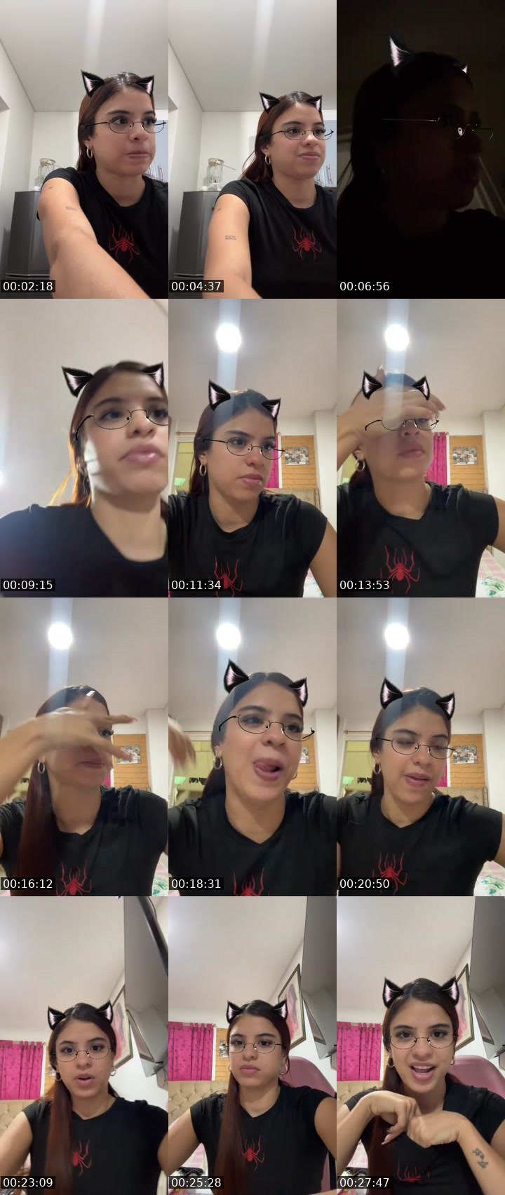 Contact-sheet preview of 💜ͮ 𝓥𝓪𝓵𝓮𝓷🕷️🌸🪫🔋's MICO Live recording