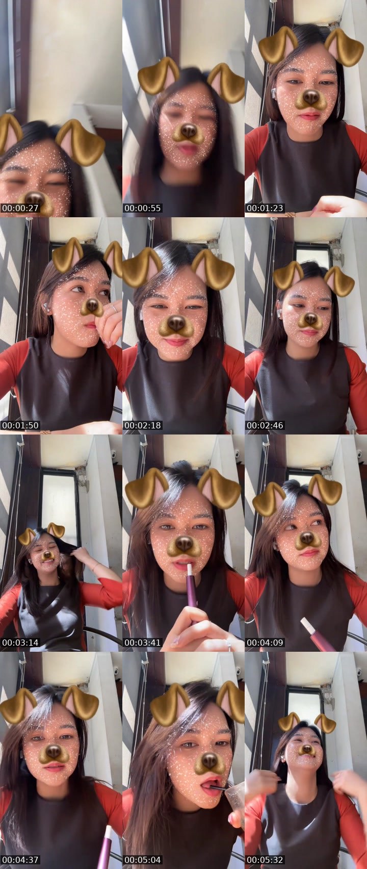 Contact-sheet preview of ᶜʳᵒʷ peach🍑's MICO Live recording