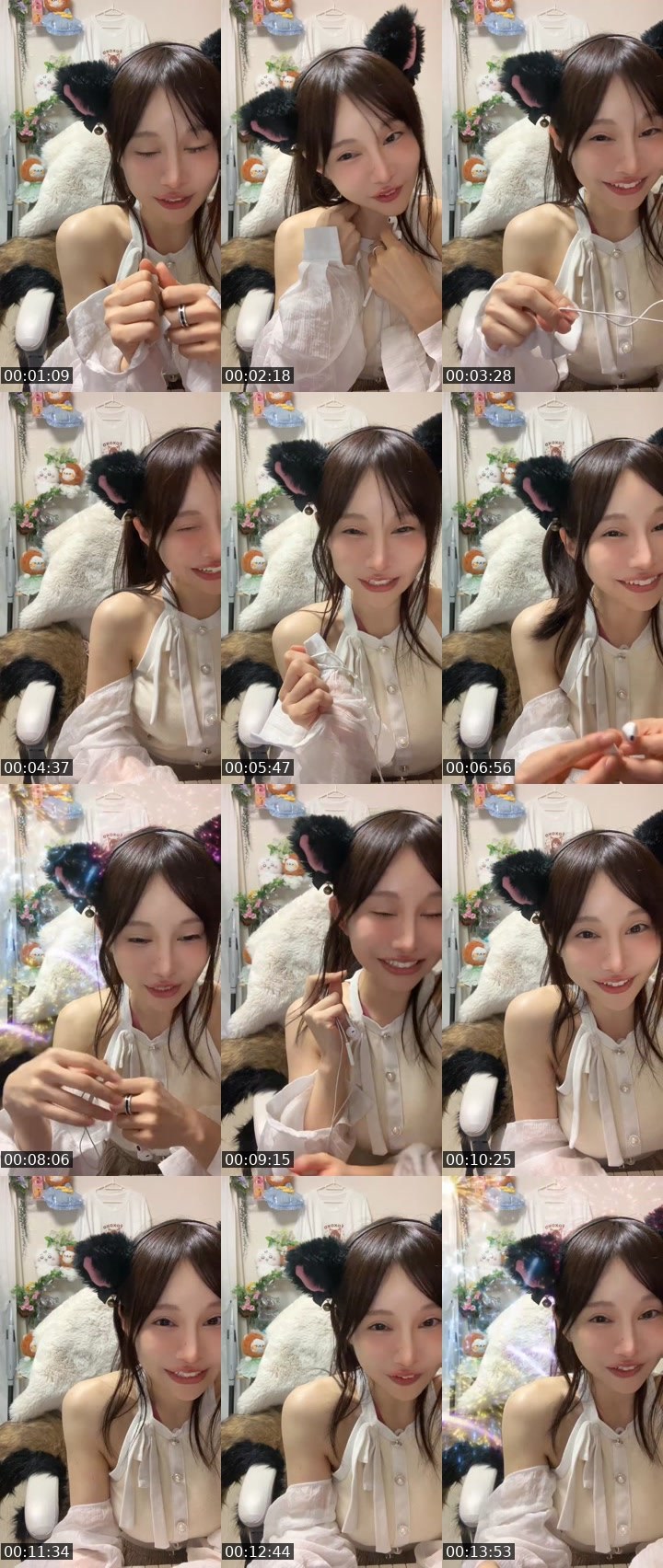 Contact-sheet preview of ⛩️foxy🎂9.20💓⛩️'s MICO Live recording