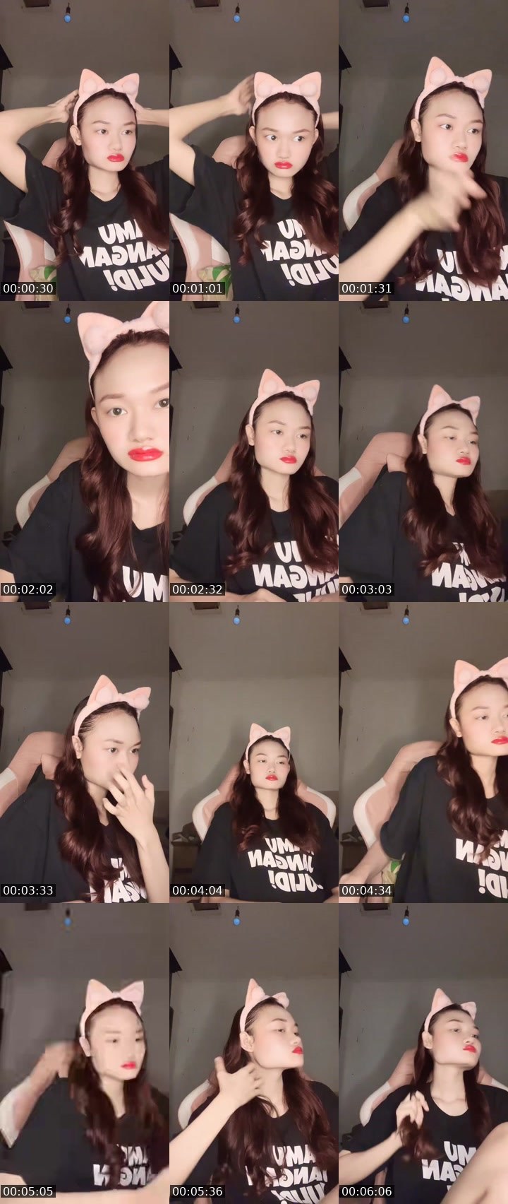 Contact-sheet preview of ᴱᴹ clarissa 👅🫟's MICO Live recording