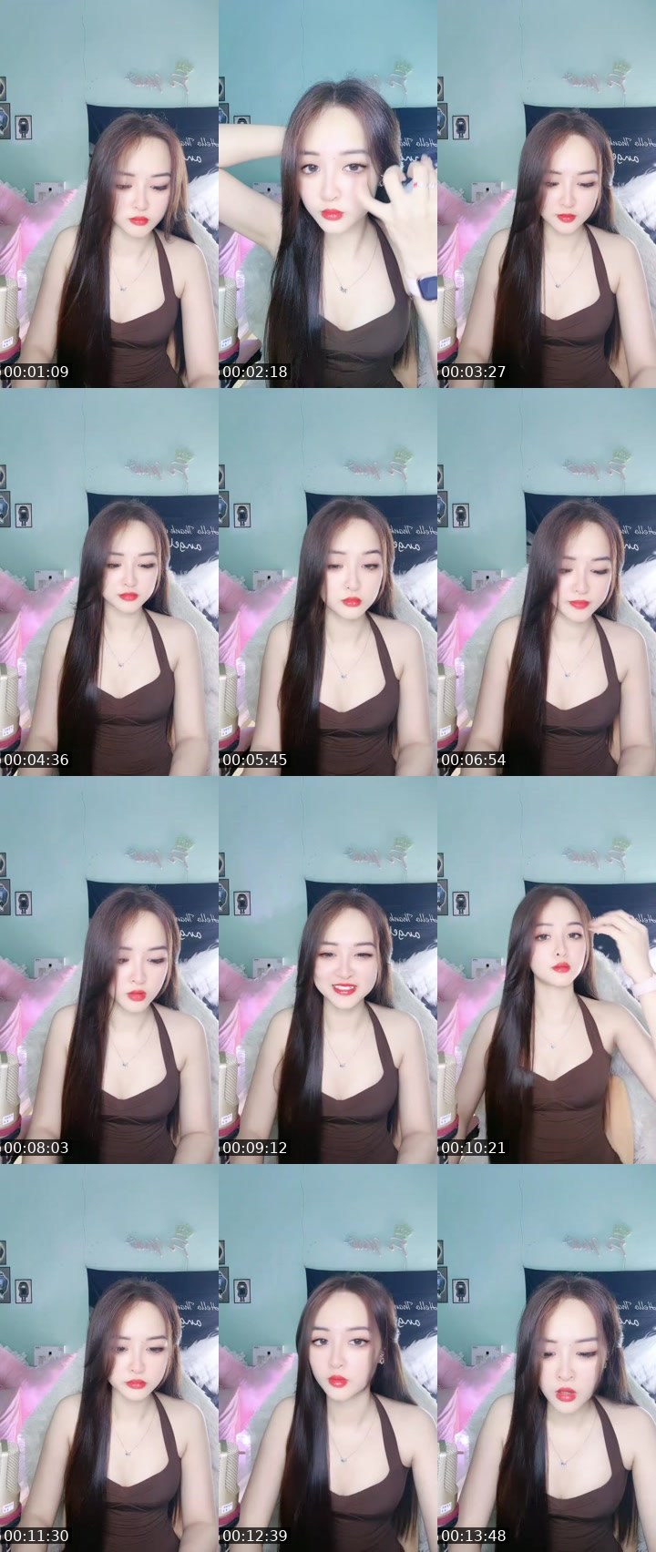 Contact-sheet preview of ⚡️𝓜𝓲𝓾 𝓤𝓷𝓲🐰♔ᴮᵋᶫᶫᵅ🥰's MICO Live recording