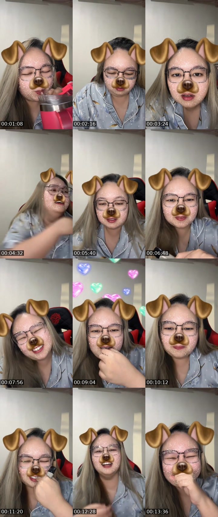 Contact-sheet preview of ᴮᵉᵃʳ🐻 Angel 🐻‍❄️'s MICO Live recording
