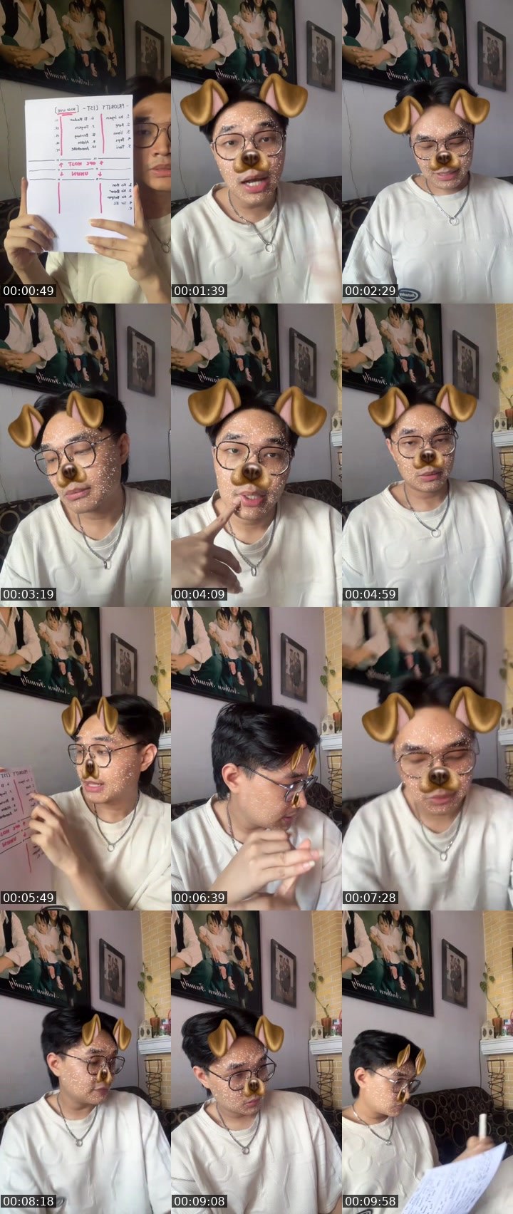 Contact-sheet preview of PK 10|19:45 Hezki 🐻🐻‍❄️🍳's MICO Live recording
