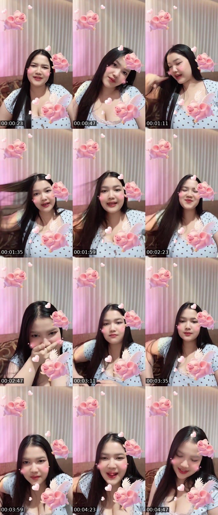 Contact-sheet preview of [Pink🦩] New VJ เนปจูน✨'s MICO Live recording