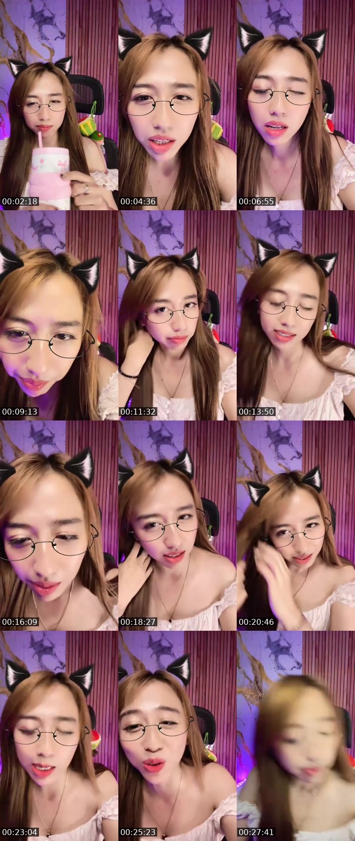 Contact-sheet preview of -20k💗ྀི Vhɪᴏ🎀༘⋆ᴺᵒᶻᵃ🐅⚡️'s MICO Live recording