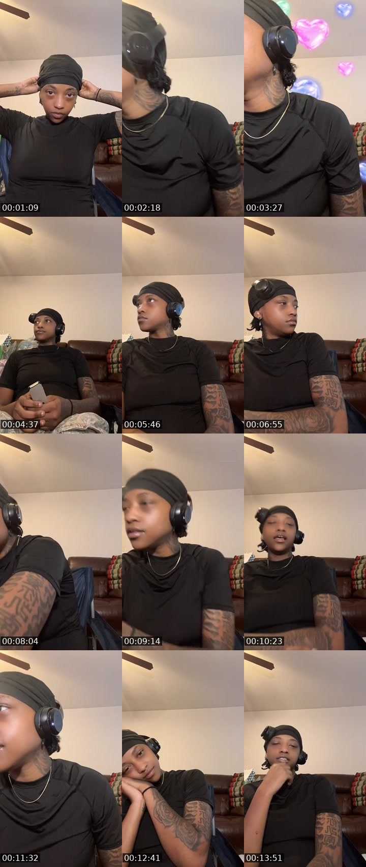 Contact-sheet preview of 𝕾𝖍𝖆-𝕯𝖆𝖞 🙅🏾‍♂️😌's MICO Live recording
