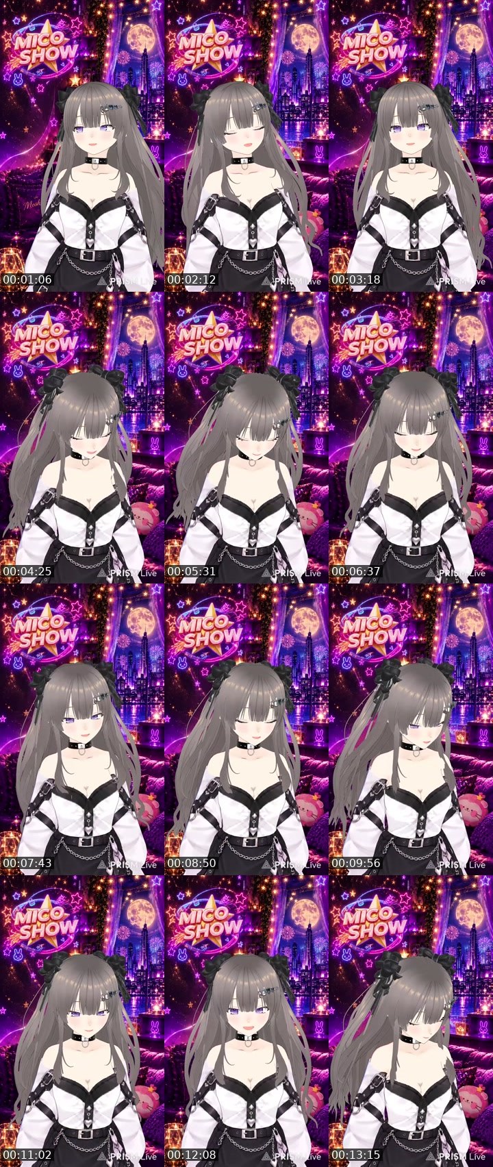 Contact-sheet preview of もしこ🐰💙's MICO Live recording