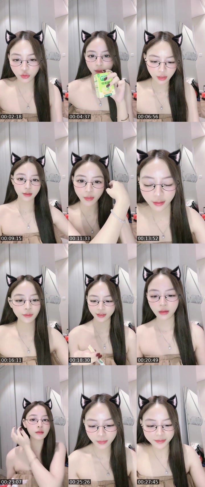 Contact-sheet preview of 🐳𝐂𝐡𝐢𝐧ྀི𝐋𝐢𝐮𝐥𝐢𝐮🩵's MICO Live recording