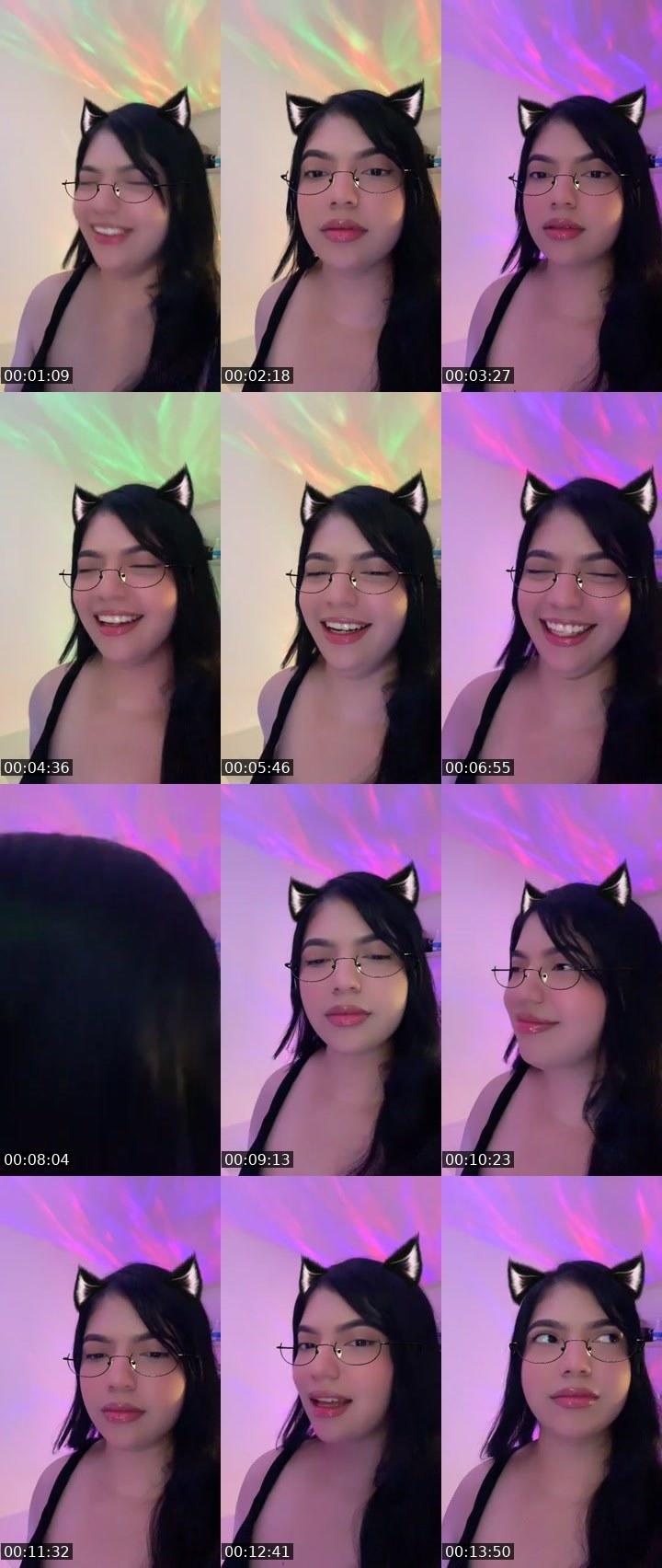 Contact-sheet preview of 👸🏻Hannah🎢ᶠ⁵⁰⁴🪫🔋's MICO Live recording