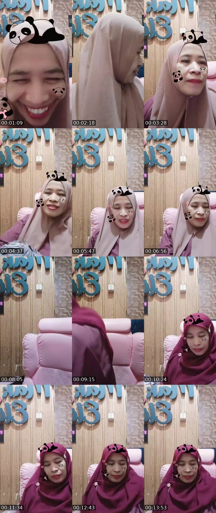 Contact-sheet preview of ༄.° 🥝Ma'Elisᴱᴸᴵᵀᴱ🏹💋👶🏻's MICO Live recording