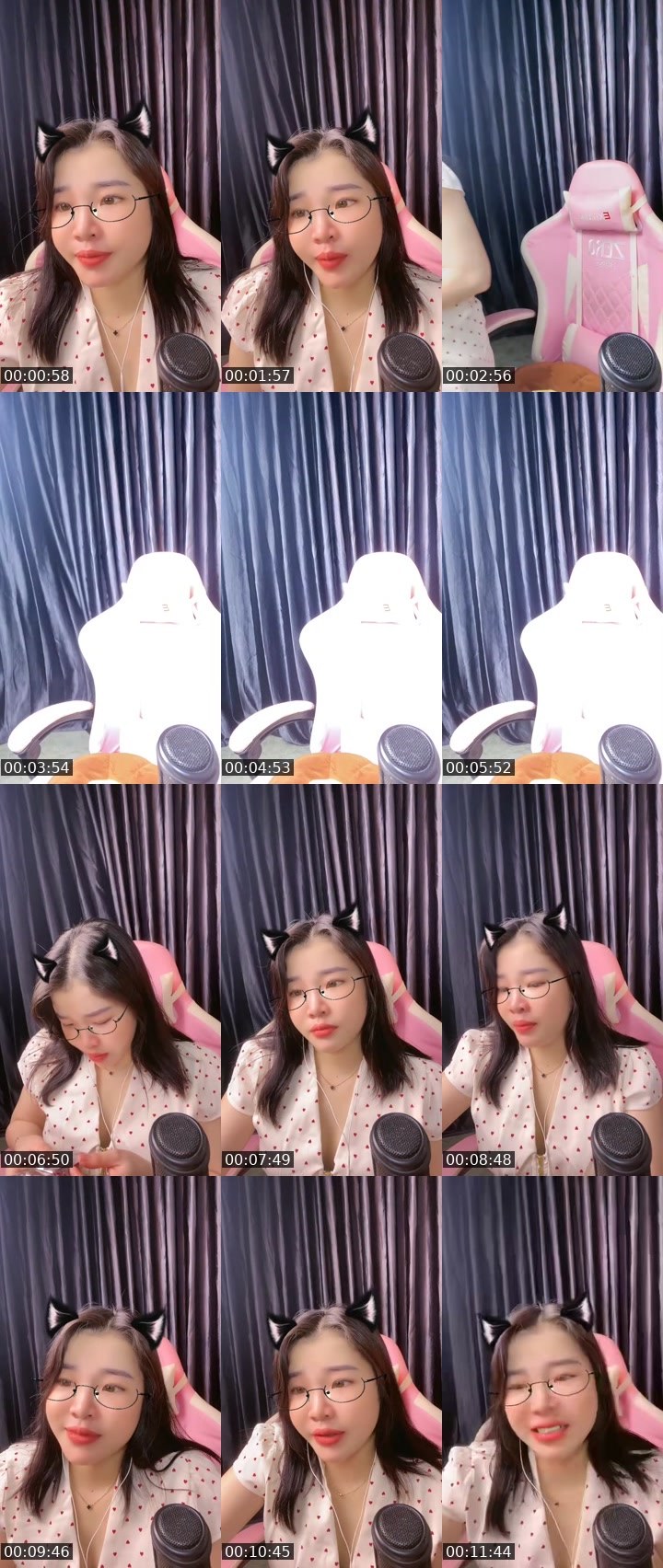 Contact-sheet preview of MinZi ❥🐰's MICO Live recording