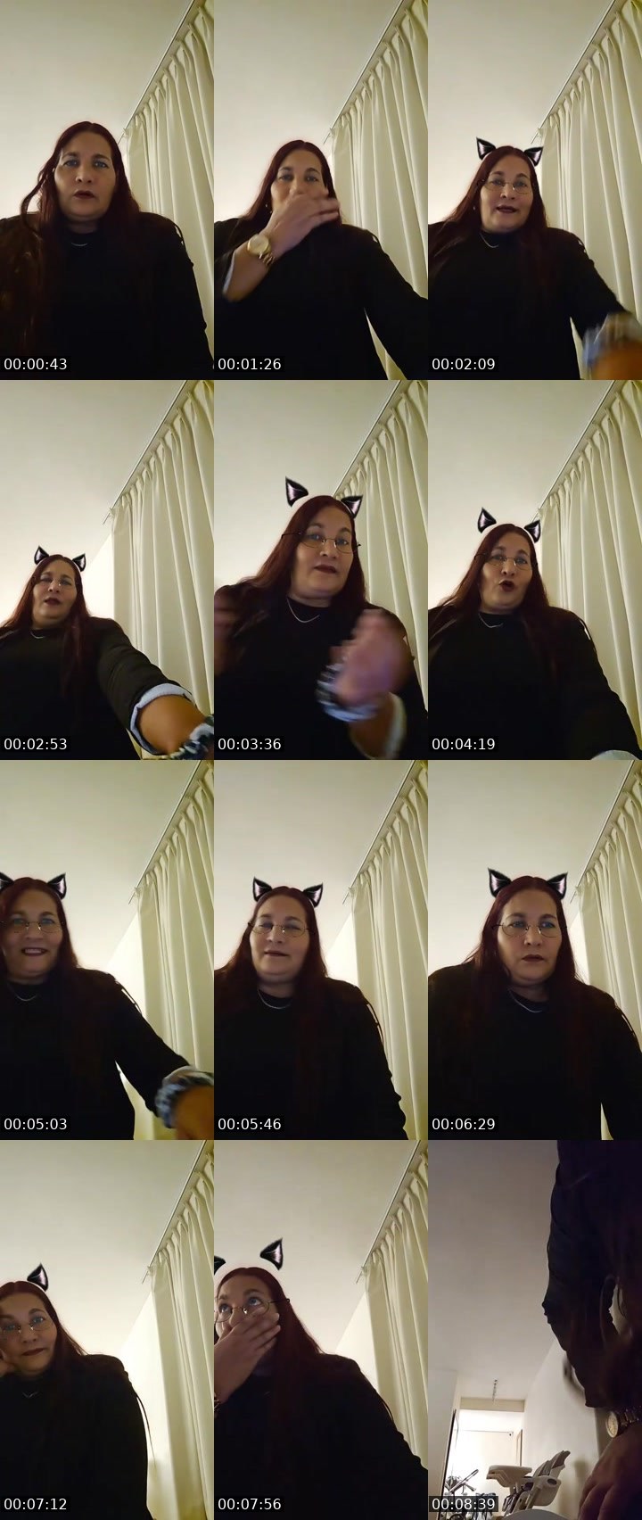 Contact-sheet preview of ☯️ͪ✝️⚜️🌓Emilia💀☯️ͪ's MICO Live recording