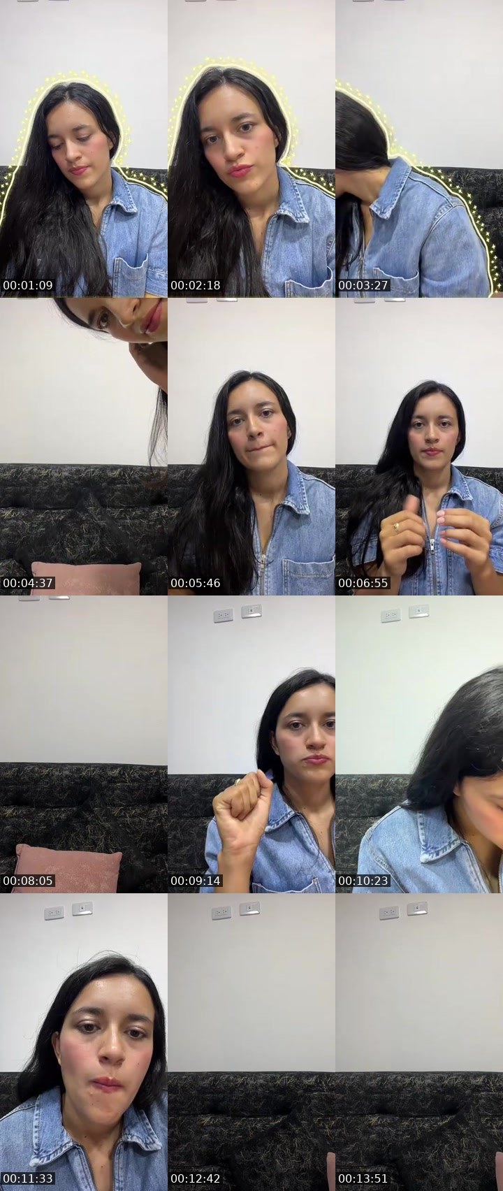 Contact-sheet preview of Zoe's MICO Live recording