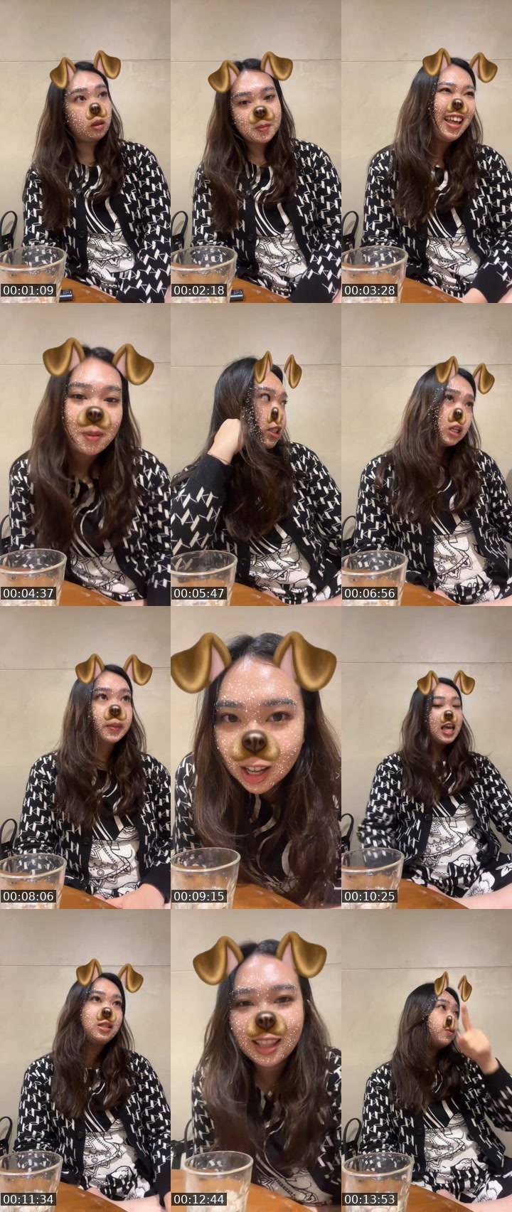 Contact-sheet preview of 🍀🤍 ᶜʳᵒʷ Sylvia ❤️‍🩹🇨🇳🎰's MICO Live recording