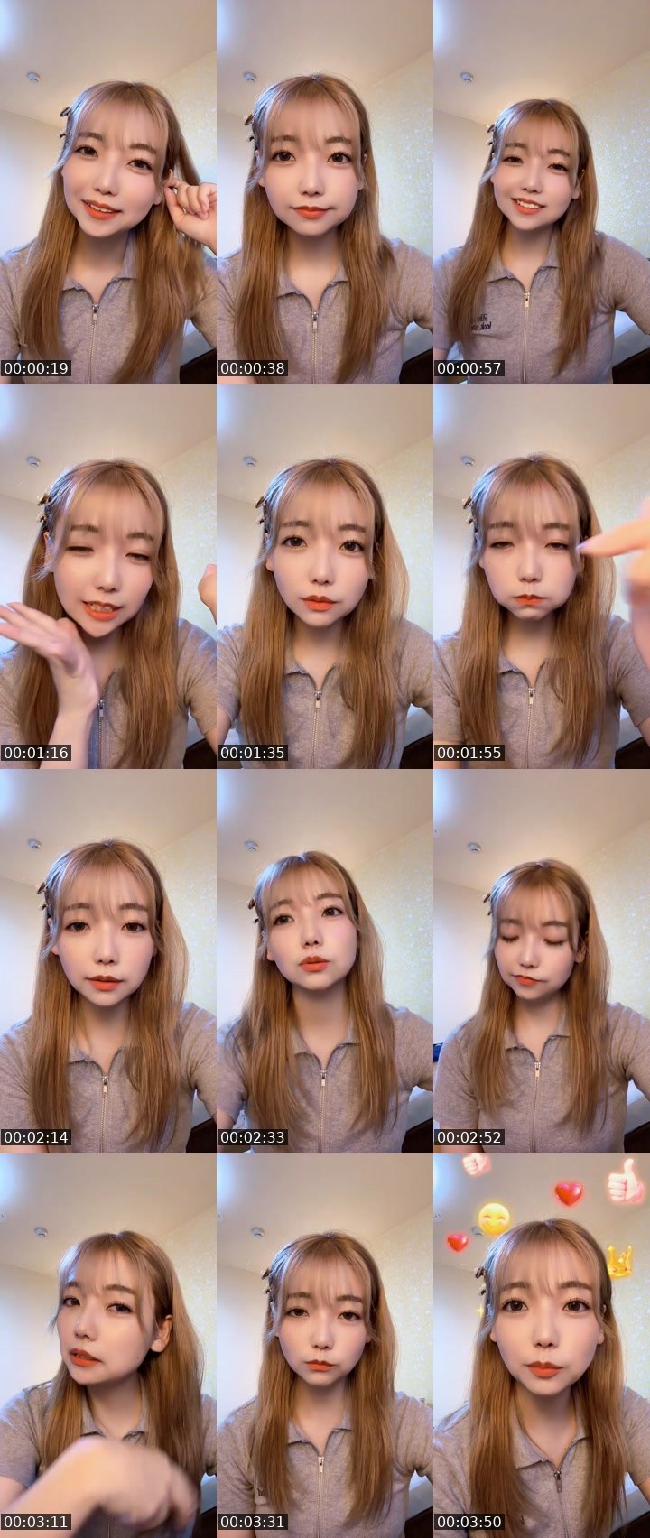 Contact-sheet preview of さくら@らぶち教🐰♥️'s MICO Live recording