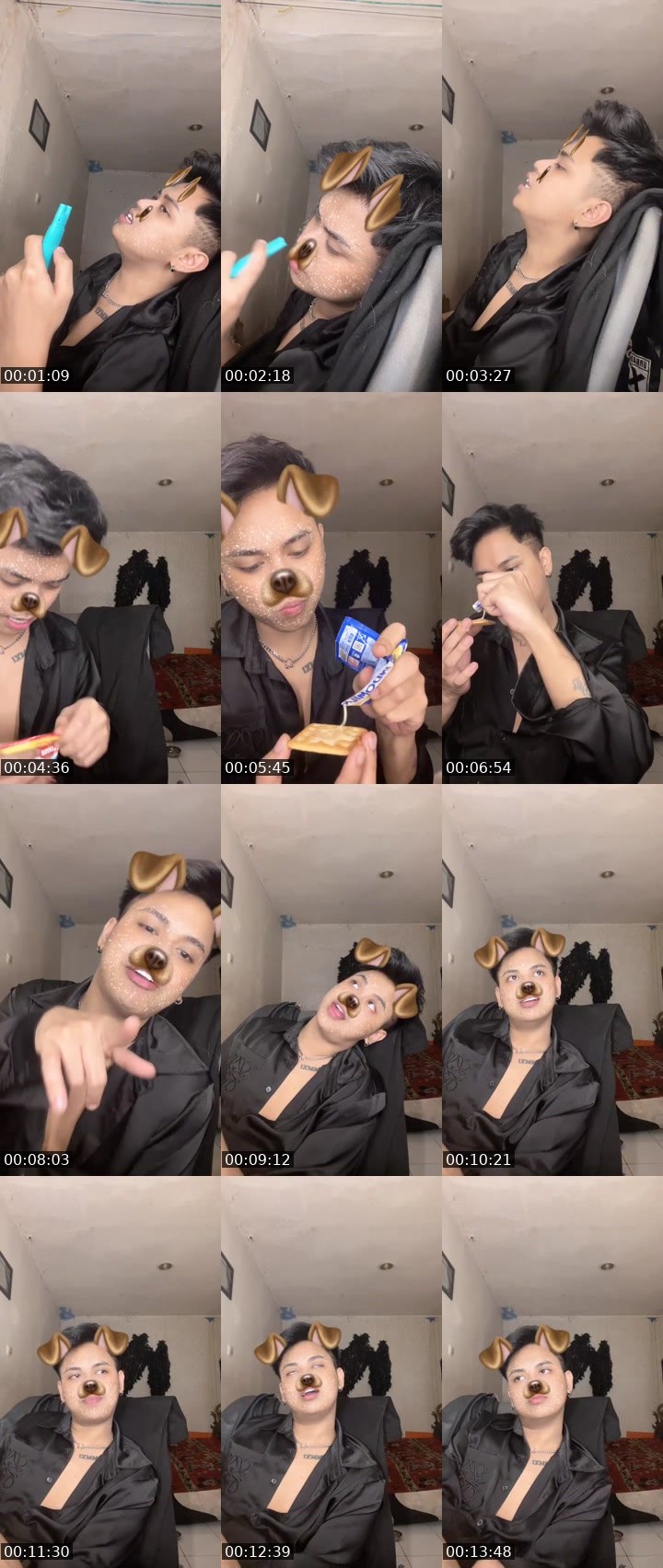 Contact-sheet preview of 🐯ᴄʜᴀɴᴅʜᴏɪᴇᴹᴱᴬᵂ  👁️‍🗨️ 😈 💦's MICO Live recording