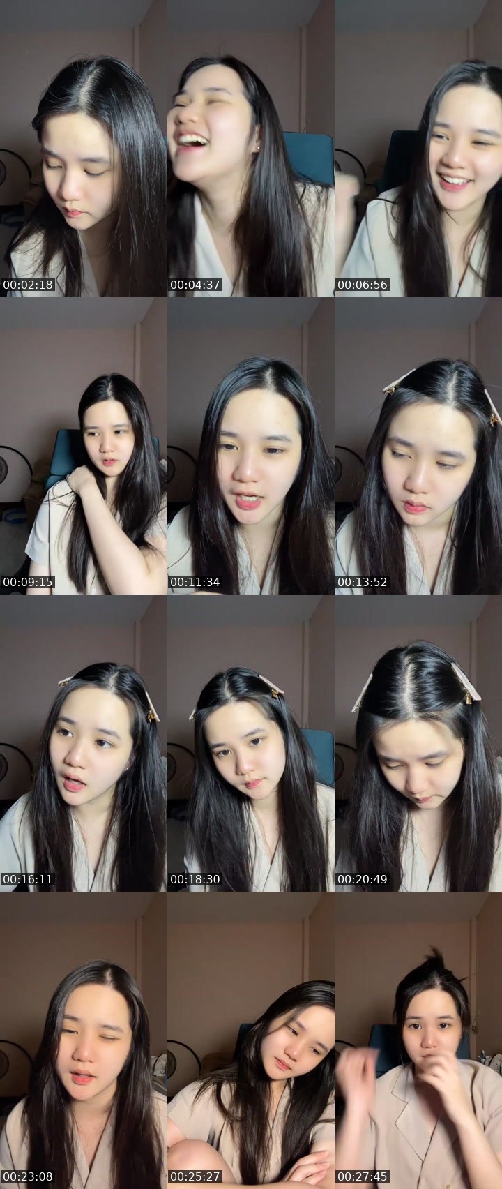 Contact-sheet preview of [🧋] milktea new vj อฟ 🤎🌟's MICO Live recording
