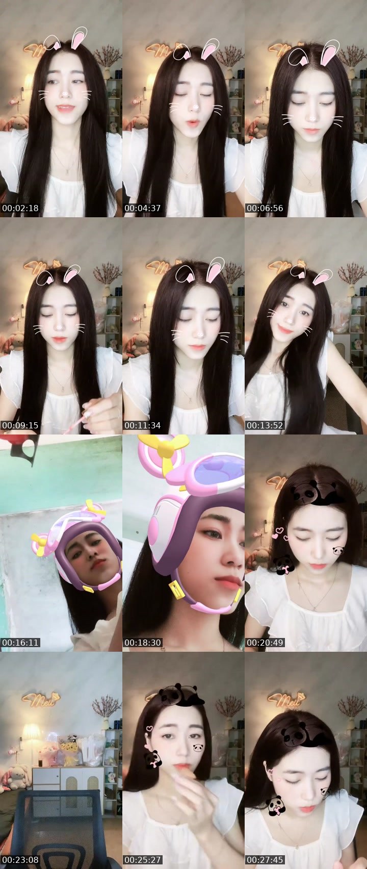 Contact-sheet preview of [🐳]Meiiu thiếu chỉ tiêu 🥹's MICO Live recording