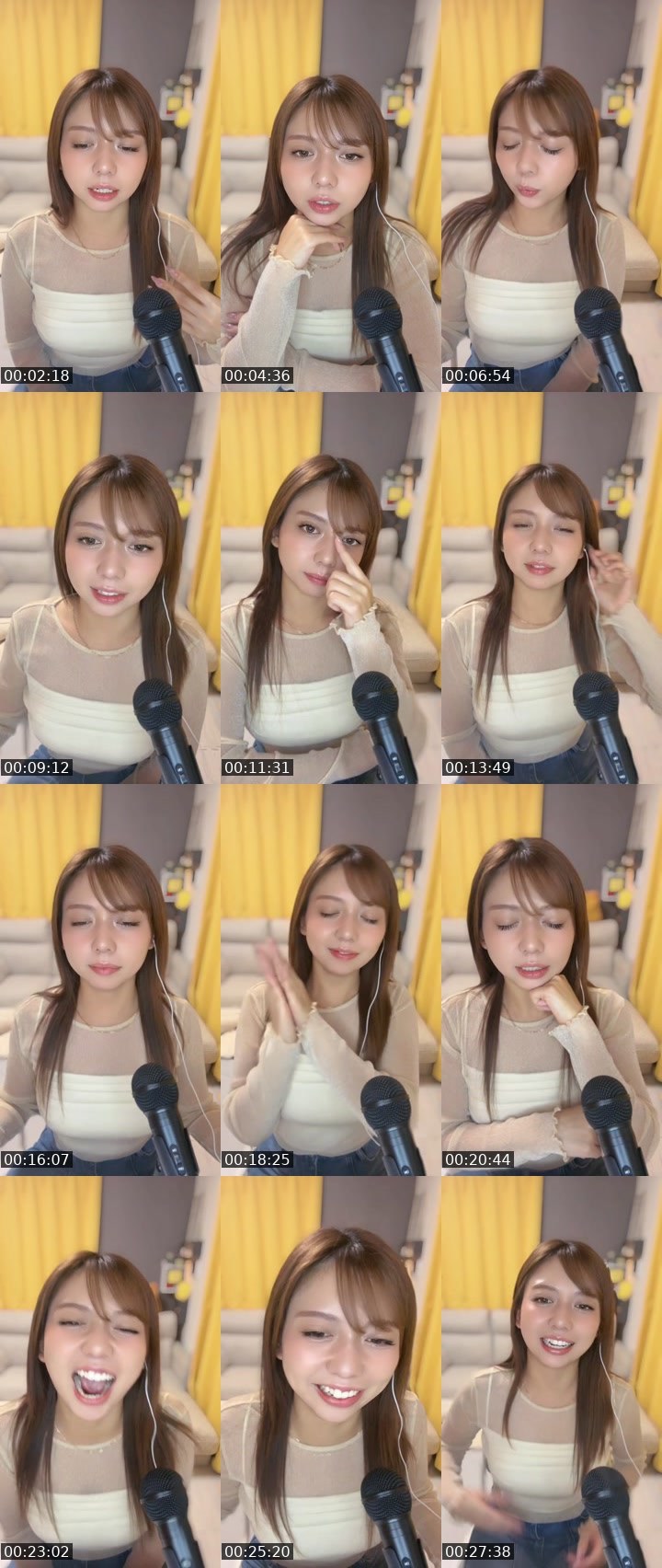 Contact-sheet preview of 🍳りんか🍳21:30頃かにゃ⁇'s MICO Live recording