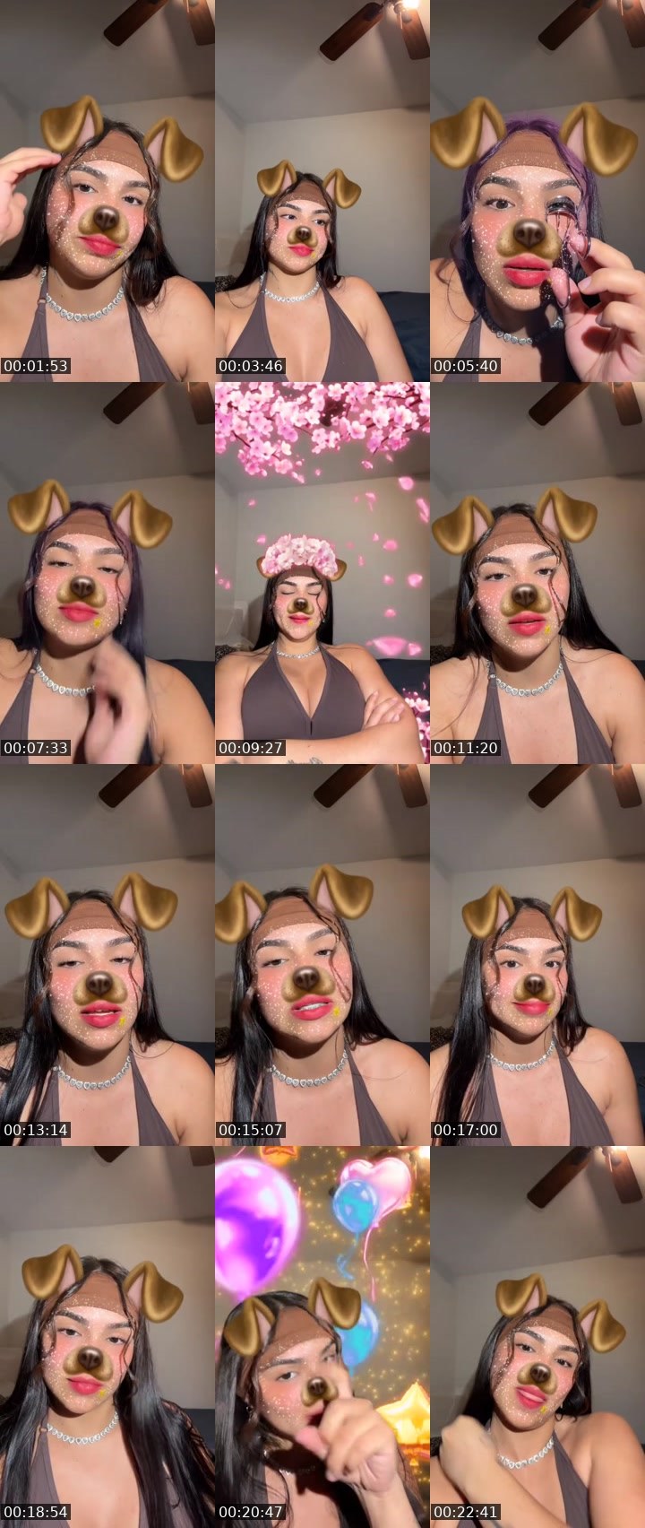 Contact-sheet preview of ⸆🖤Tɾαʋιҽʂα💸ᴱˣᶜˡ ᴬᵍⁿᶜʸ💸's MICO Live recording