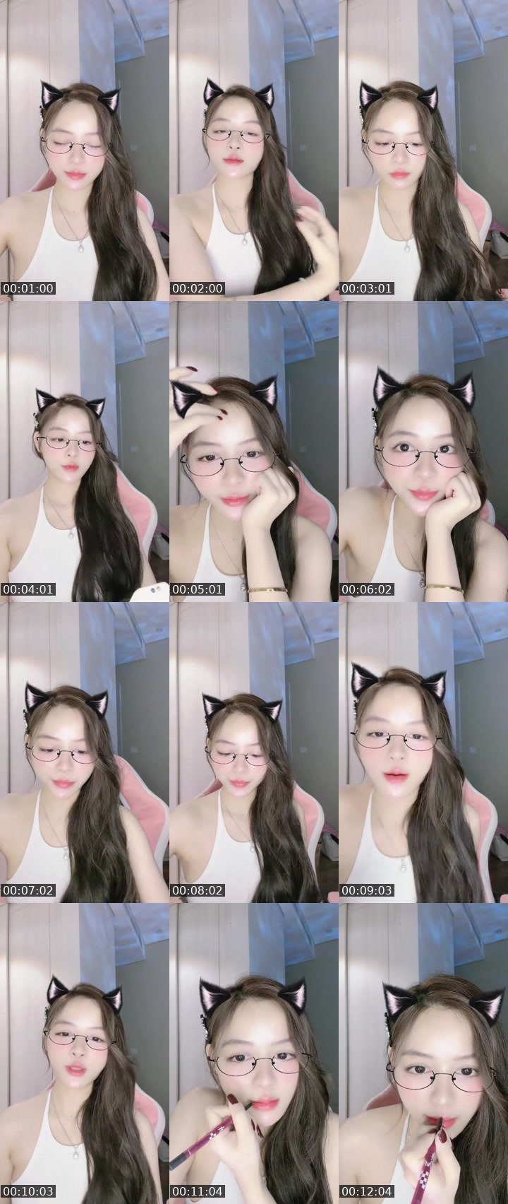 Contact-sheet preview of 🐳𝐂𝐡𝐢𝐧ྀི𝐋𝐢𝐮𝐥𝐢𝐮🩵's MICO Live recording