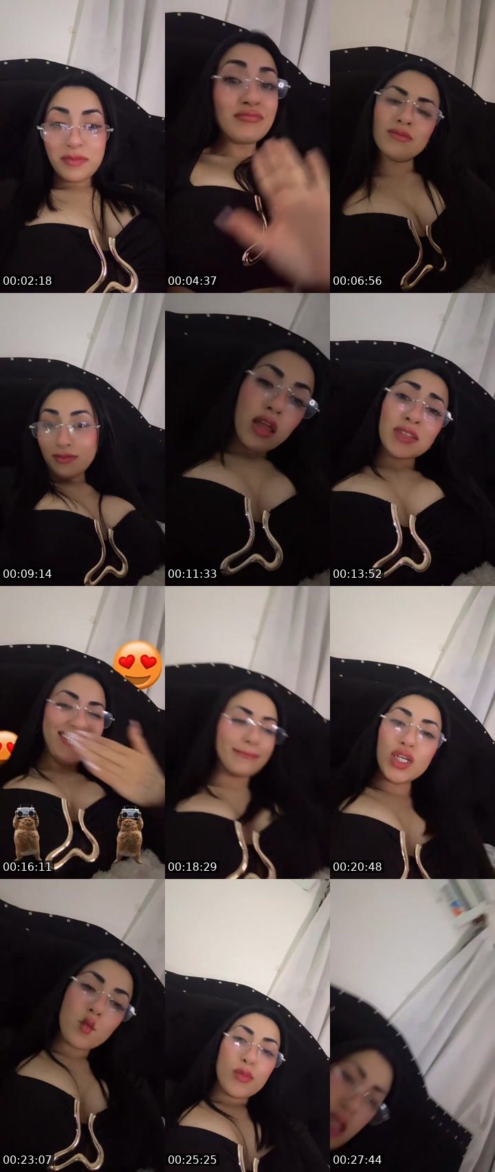 Contact-sheet preview of 🖤♛ 𝐌𝐄𝐆🐆🍷🎱's MICO Live recording