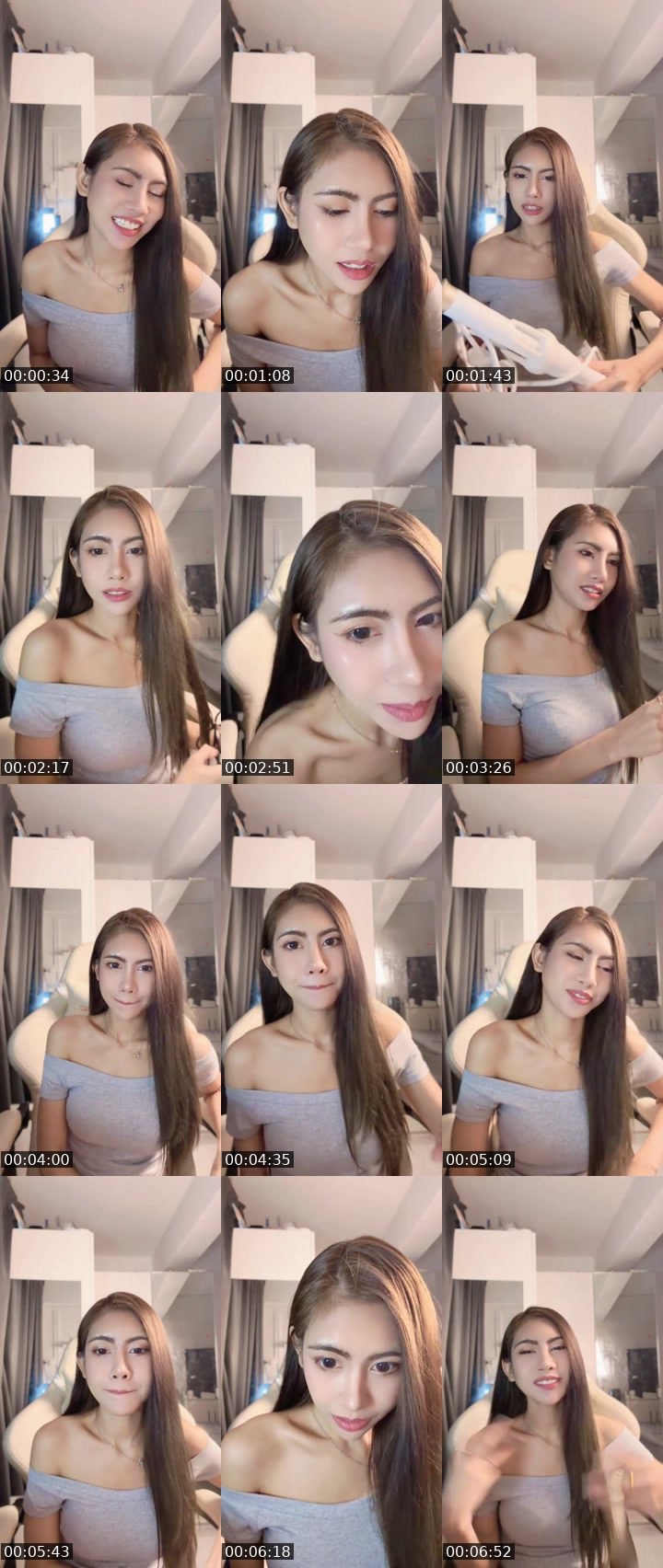 Contact-sheet preview of [🧋] milktea New vj Miew🦋✨'s MICO Live recording