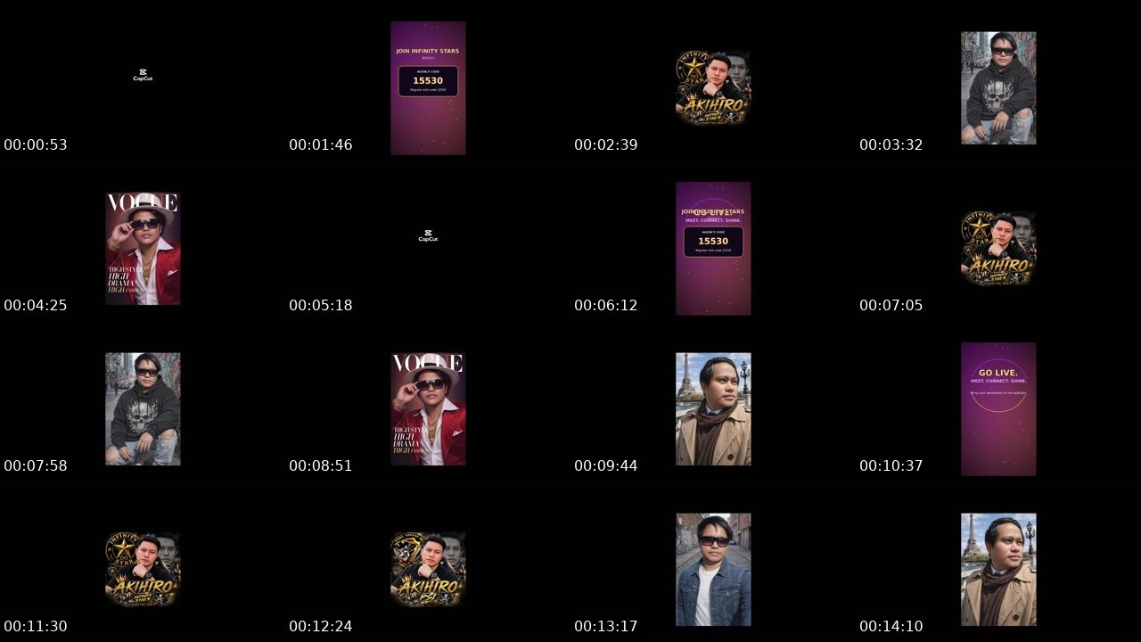 Contact-sheet preview of ♾️𝗔ᴋͥɪͣʜͫɪʀᴏ♾︎Infinity⭐⭐⭐'s MICO Live recording