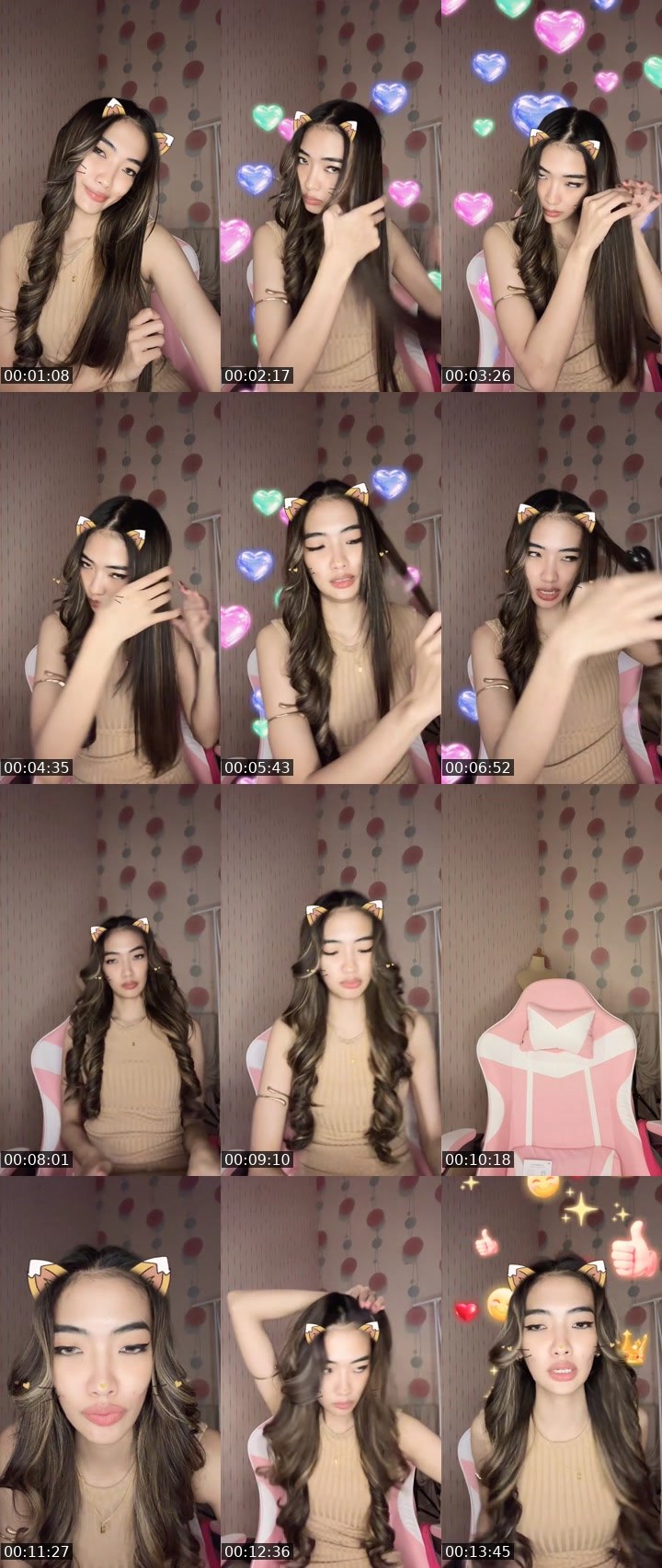 Contact-sheet preview of ᴺᵉʷKeyce❤️‍🔥ᴺᵒᶻᵃ's MICO Live recording