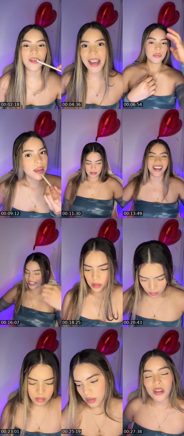 Contact-sheet preview of 500k🌸𝓓𝓪𝓷𝓲🌺ᴰᴳ's MICO Live recording