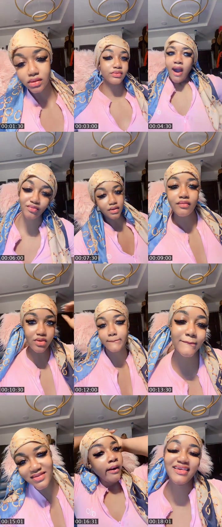Contact-sheet preview of 🦋 preety 🫧💉🥰💕ᴮ🤟's MICO Live recording