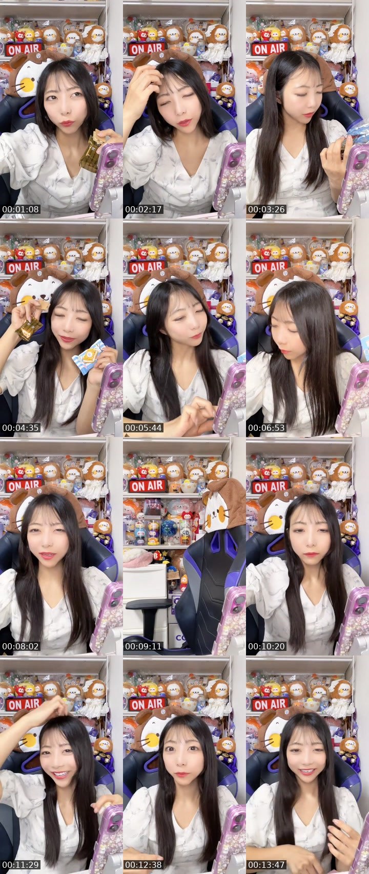 Contact-sheet preview of あいりんちやん。💜 Airin💜's MICO Live recording