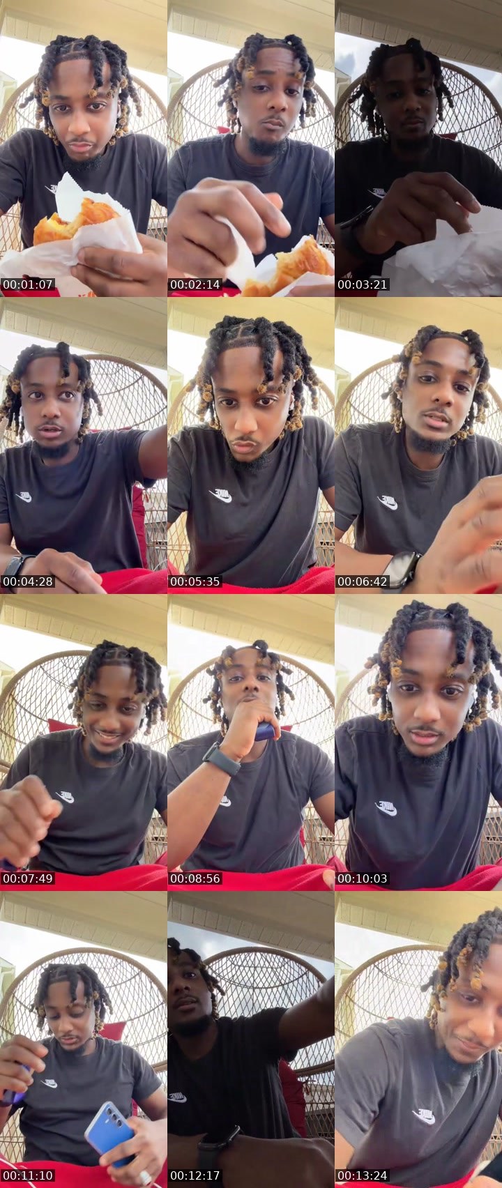 Contact-sheet preview of ₁₁₃₂₅ 🏧🍯🕋 ʀᴇɢᴰᴬBᴀʀʙᴇʀ's MICO Live recording