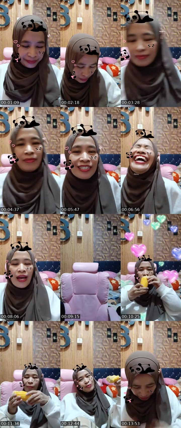 Contact-sheet preview of ༄.° 🥝Ma'Elisᴱᴸᴵᵀᴱ🏹💋👶🏻's MICO Live recording