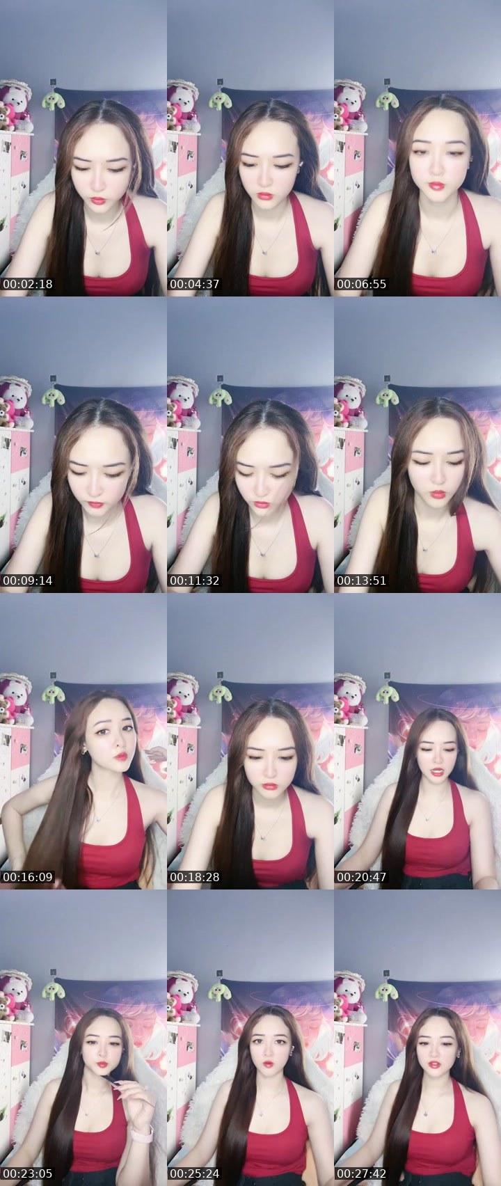 Contact-sheet preview of ⚡️𝓜𝓲𝓾 𝓤𝓷𝓲🐰♔ᴮᵋᶫᶫᵅ🥰's MICO Live recording