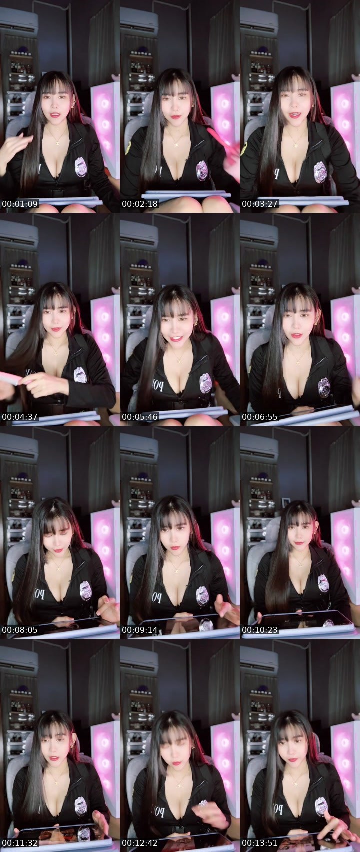 Contact-sheet preview of [🧋] milktea New vj - Punchy🍑's MICO Live recording