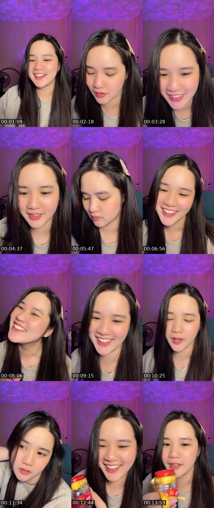 Contact-sheet preview of [🧋] milktea new vj อฟ 🤎🌟's MICO Live recording